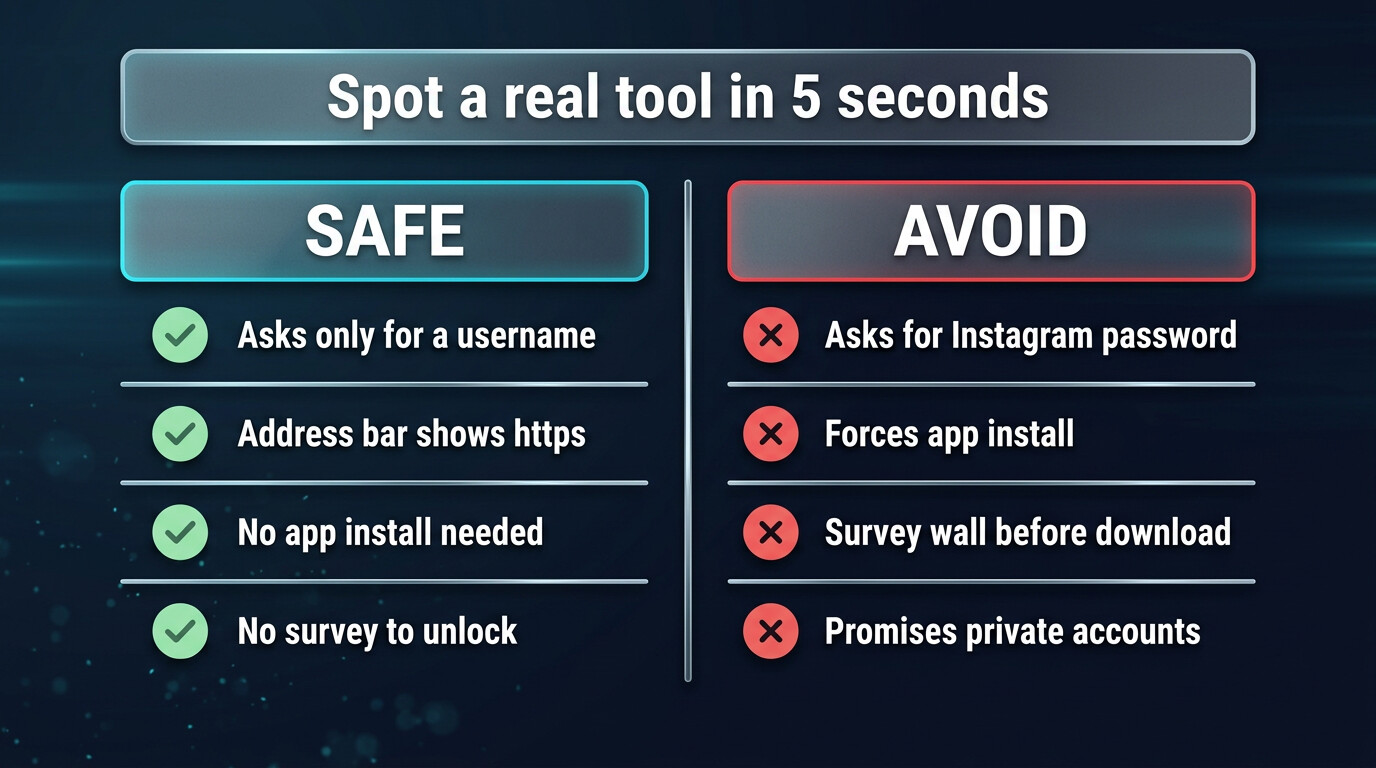 Safe vs risky checklist for choosing an anonymous downloader
