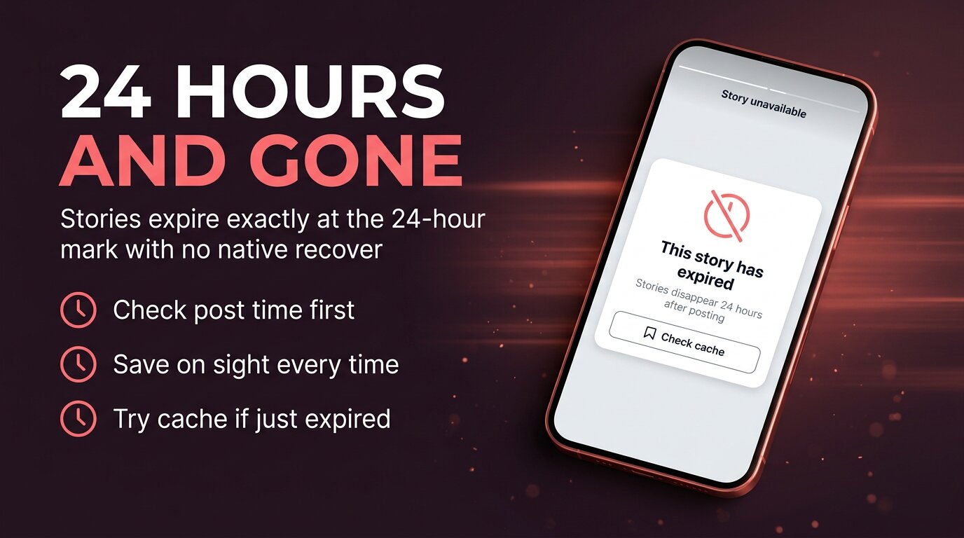 Instagram stories expire 24 hours after posting