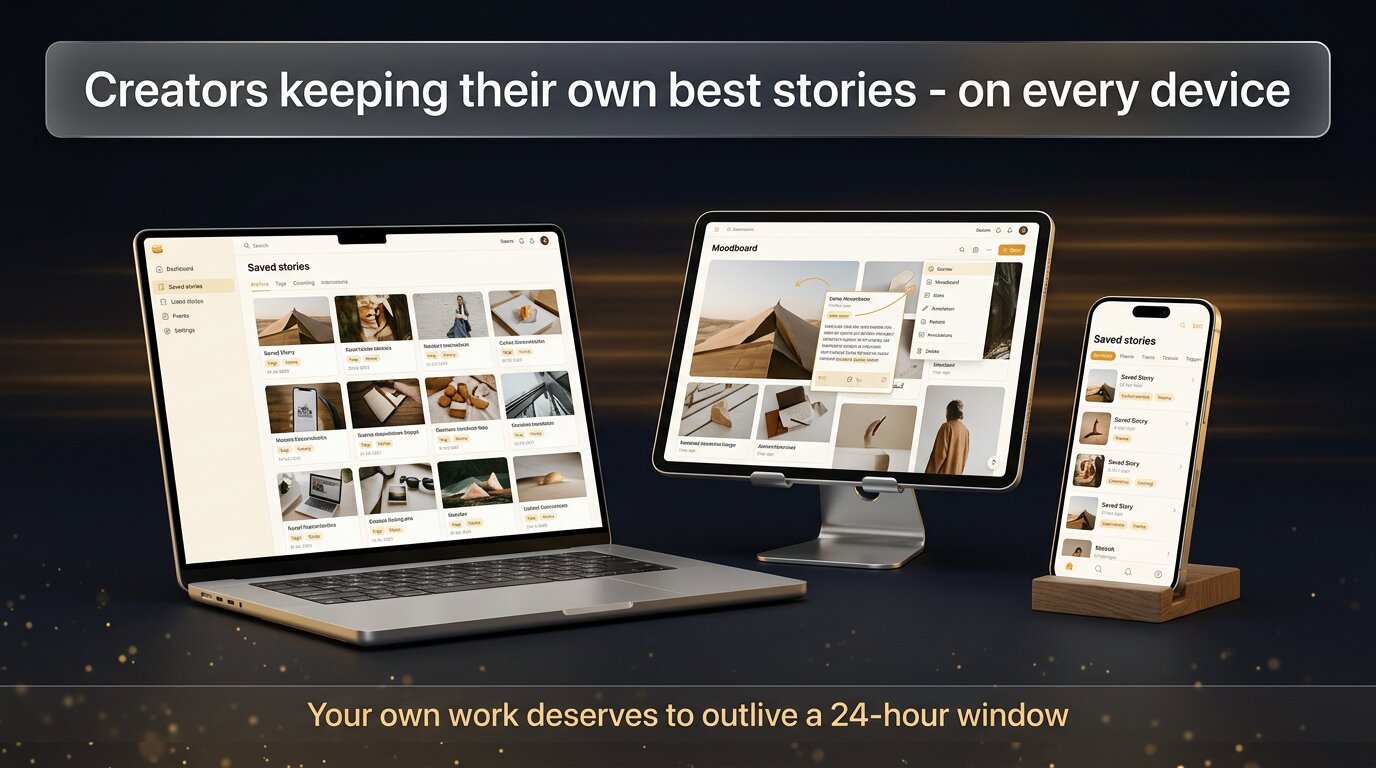 Creators keeping their own best stories across every device