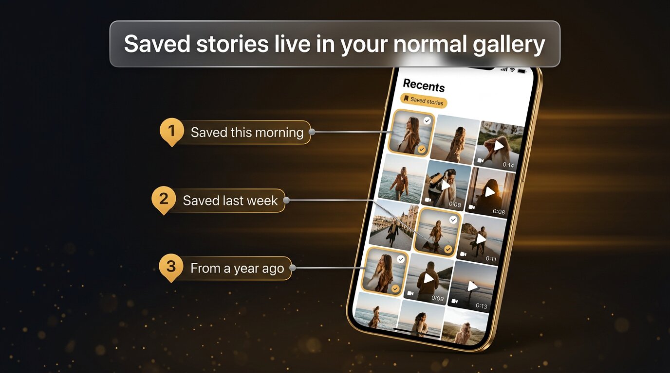 Where saved Instagram stories actually live on your phone
