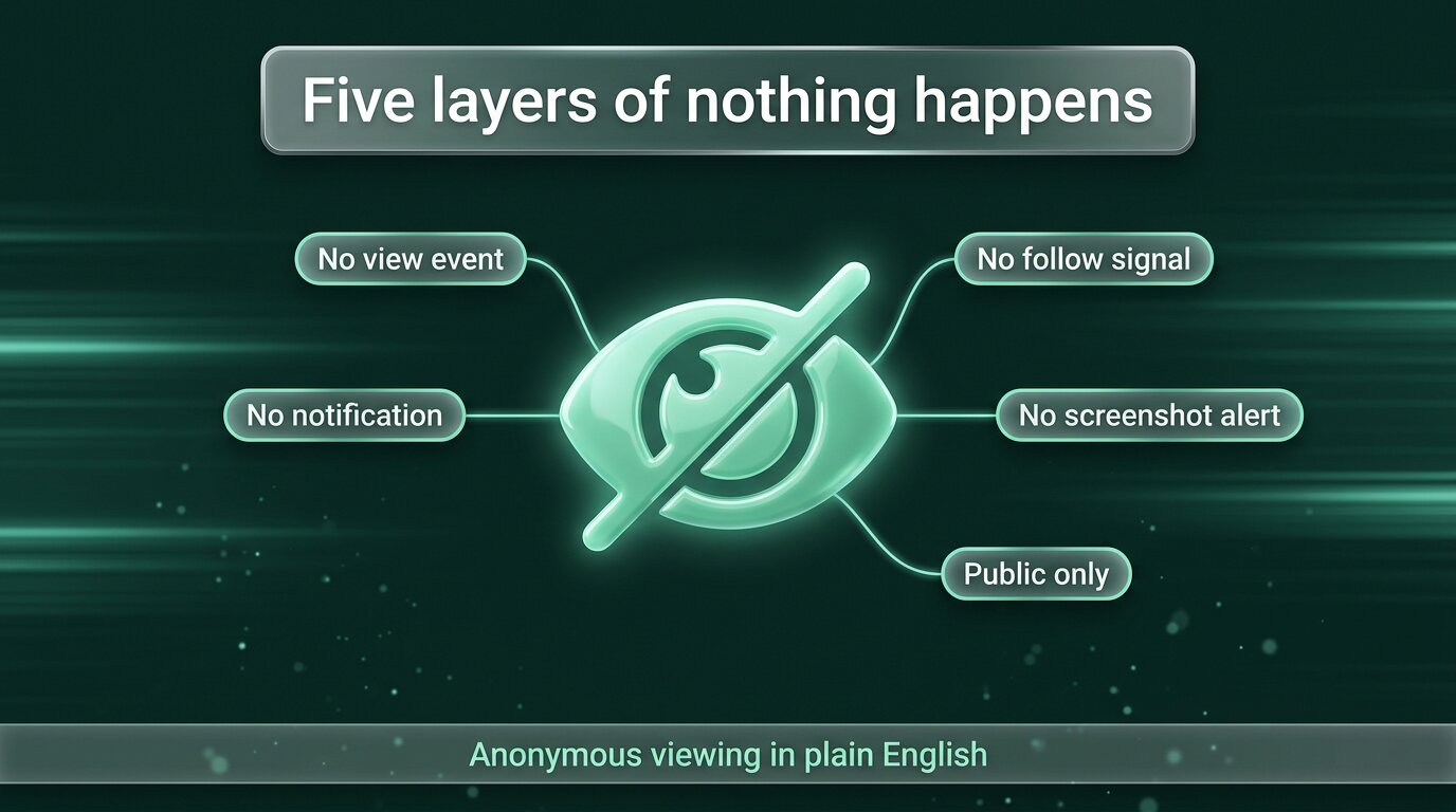 Five layers of nothing happens during anonymous Instagram story viewing